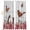 Ivory, variant on Pink Roses Birds Blackout Curtains for Bedroom/Living Room, Pinch Pleated Black Out Curtains, Spring Floral Butterflies Gray Wooden Room Darkening Window Drapes with Hooks 2 Panels, 39"x70"