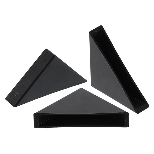 8Pack Corner Protectors 8x50mm Plastic Right Angle Corner Guards Cushion, Black
