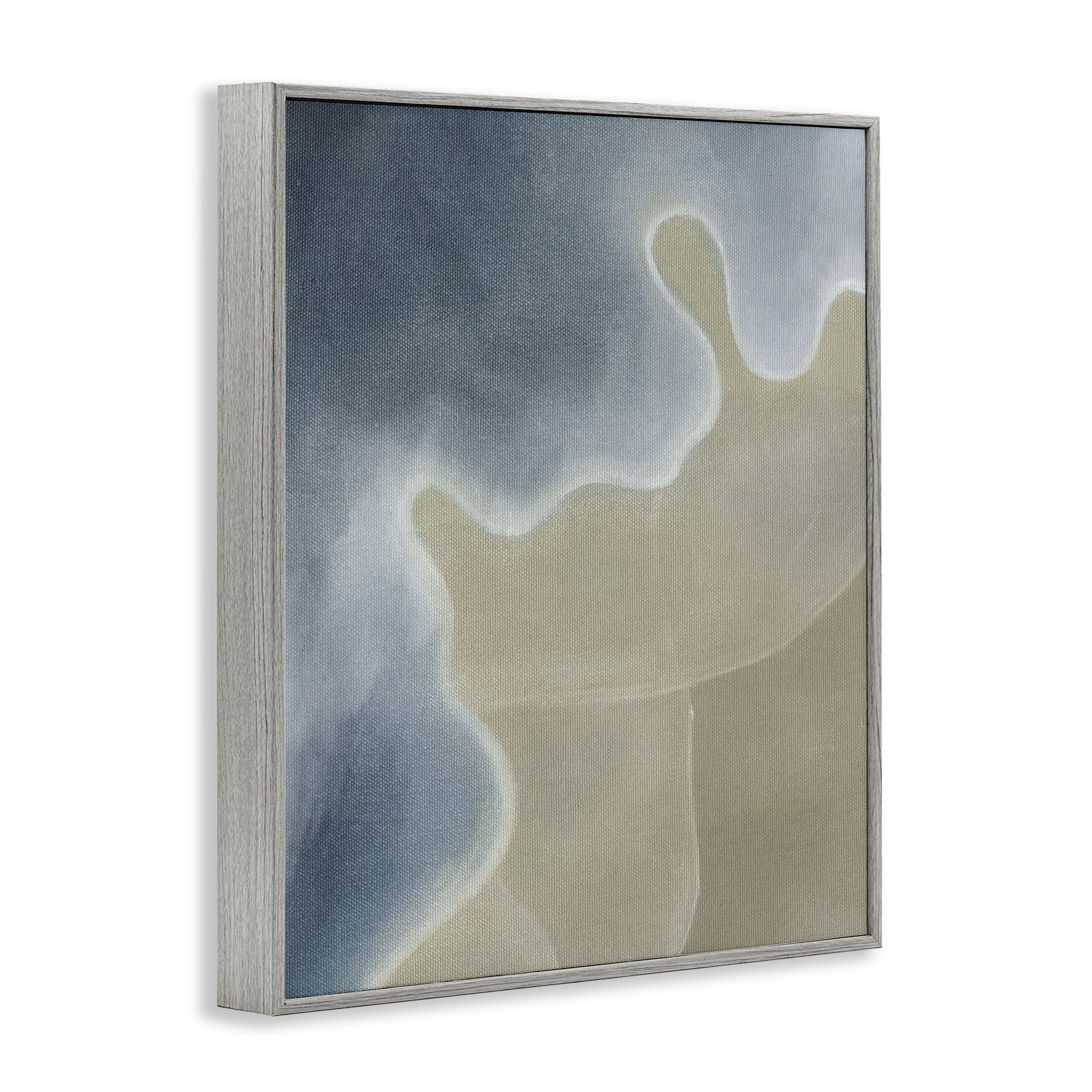 Stupell Industries Turning The Tides Abstract Gray Framed Giclee Art, design by Grace Popp
