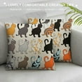 thumbnail image 3 of GOSMITH Cat Lovers Pillow Cover Cat Lovers Gift Cat Mom Pillow Cushion Case Home Living Room Decor Christmas Gift Funny Cat Lover Gift Sister Pillow Cover, 3 of 5
