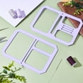 thumbnail image 4 of Acrylic Quilting Templates for Purse Wallet Leather Stencil Pattern Leather Craft Sewing Template Pattern Stencil Templates for Bags Wallet Hand DIY Craft Tool, 4 of 4
