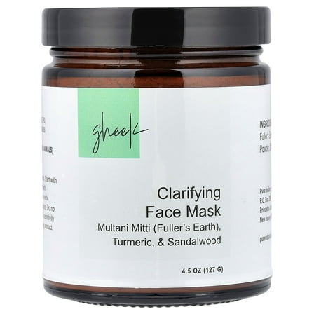 Pure Indian Foods Gheek, Clarifying Beauty Face Mask, 4.5 oz (127 g)