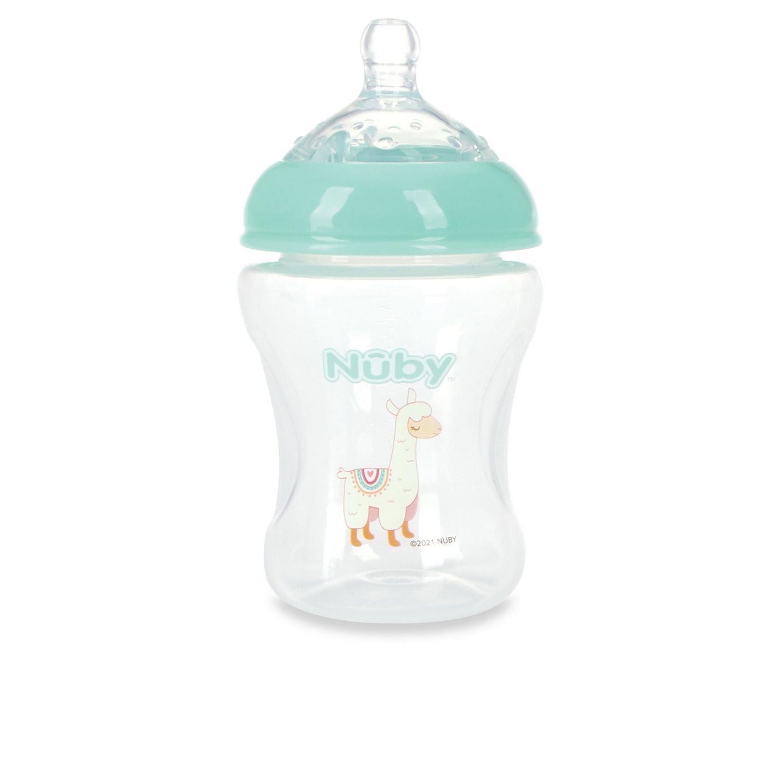 Biberons en plastiques à motif pour bébés de Nûby™ avec tétine physiologique 3 biberons; 8 oz/240 mL