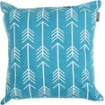 thumbnail image 2 of Accent Home Printed Cushion Covers Set of 4 - Decorative Square Throw Pillow Cover , Indoor & Outdoor Cotton Cushion Cases , Geometric Design Aqua Pillowcases for Home Sofa - Bed - Couch 18 x 18 Inch, 2 of 5