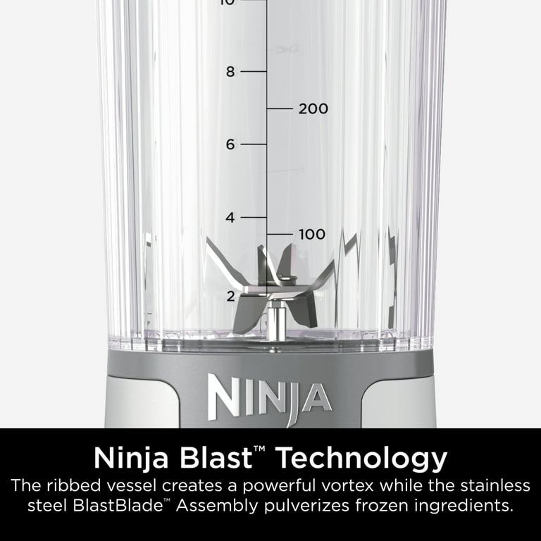 Ninja Blast 16 oz. Personal Portable Blender with Leak Proof Lid and Easy Sip Spout, Perfect for Smoothies, White, BC100WH Ninja Blast 16 oz. Personal Portable Blender with Leak Proof Lid and Easy Sip Spout, Perfect for Smoothies, White, BC100WH