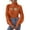Orange, variant on Wdgfv Women's Crewneck Sweater Pullover Elegant Women's Autumn Winter Loose Fit Turtleneck Knit Top With Alluring Hollow Out Detailing For