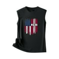 thumbnail image 4 of IROINNID Women's Round Neckline T-Shirt Sleeveless 4th Of July Summer Casual Loose Tops, 4 of 5