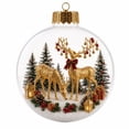 thumbnail image 2 of Glowing Christmas Story Ornament,Light-Up 3D Miniature Scene Clear PVC Globe Christmas Tree Ornament, Festive Keepsake Gift for Home Christmas Party Decoration, 2 of 8
