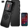 thumbnail image 1 of Voice Recorder, 64GB Digital Voice Recorder, Voice Activated Recorder with Playback, Tape Recorder Up to 3072kbps Bit Rate, Audio Recorder for Interview Meetings Lecture, 1 of 6