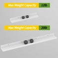 thumbnail image 4 of 5-Pack 36 Inch White Floating Wall Shelves with Picture Ledge, 4 of 6