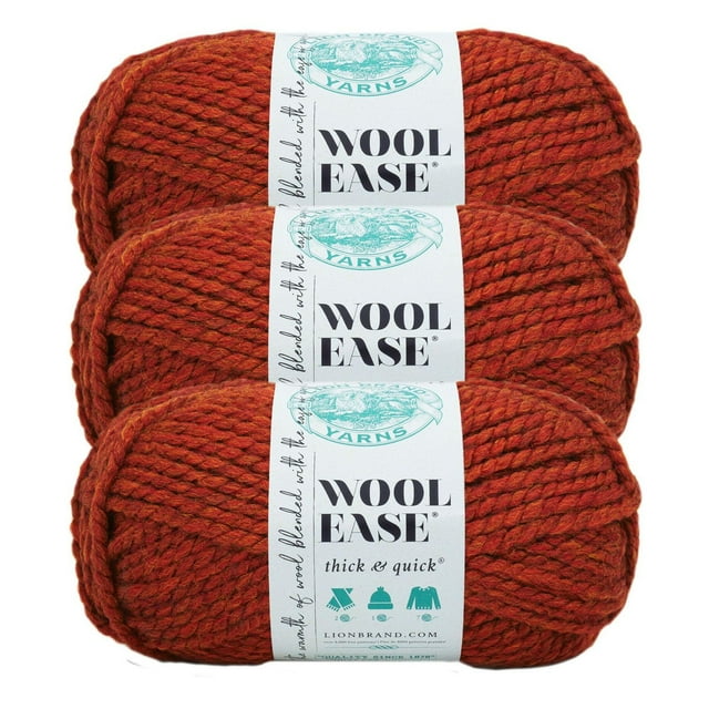 Fil Wool-Ease Thick & Quick Fil #6 Super Bulky/Chunky 170g / 97m 3-Paquet