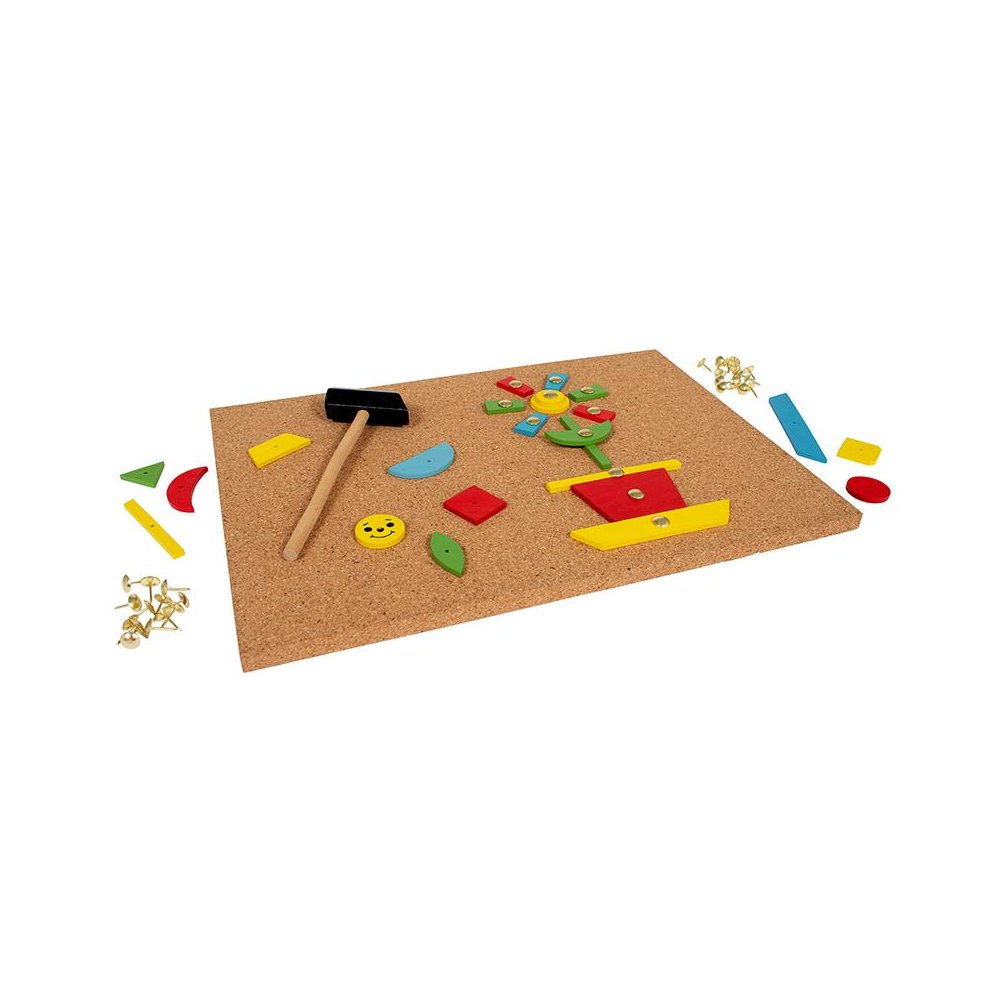 READY 2 LEARN Tack A Tile - Wooden Hammer Toy