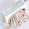 thumbnail image 6 of Under 1$ Pencil Case Large Capacity Multi Functional Pen Pouch Stationery Organizer for College Office Teens 9.1x3.3x3.3 in Cloth Multicolor by Xuniizn, 6 of 7