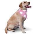 thumbnail image 2 of Cauagu Pink And White Polka Dot for Dog Bandanas 1 Pack, Pet Scarf for Boy and Girl Scarf Bib Kerchief Breed for Dog & Cat Pets Gift, 2 of 6