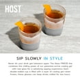 thumbnail image 4 of Host Freeze Cooling Cups, Whiskey Glasses, Liquor Gifts, 9oz Set of 2, Gray, 4 of 9