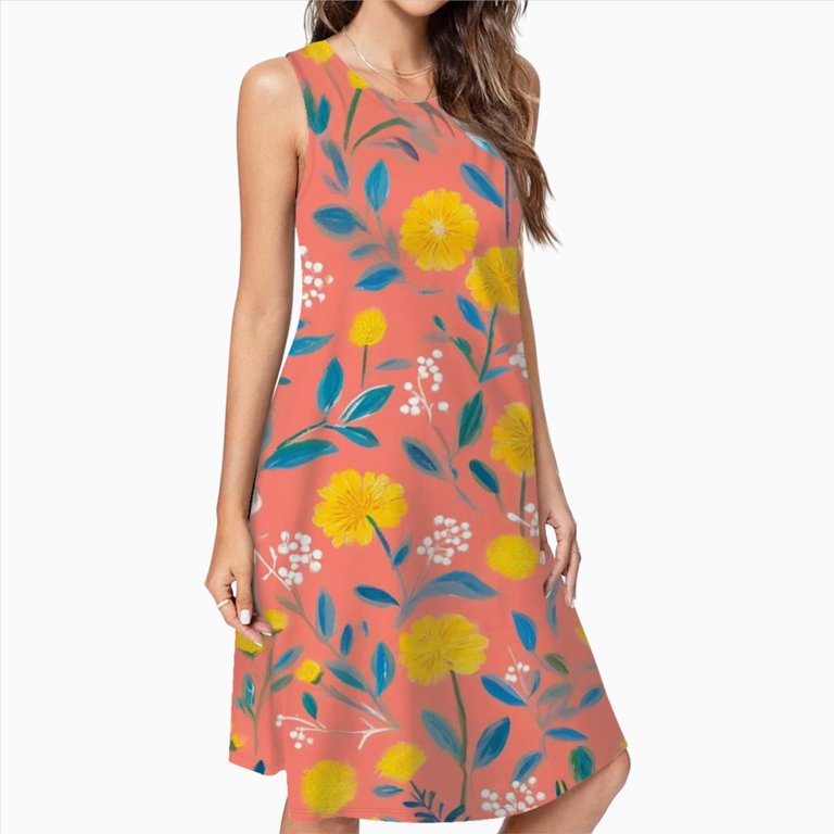 red midi long sleeve dress Farm Rio Red Garden Delight Long Sleeve Midi Dress, Garden Delight Red / XXS