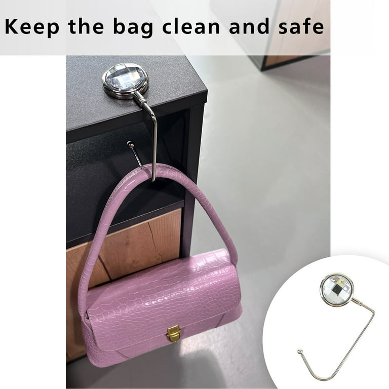 Vogue Cloud Purse Hook for Table Beautiful Crystal Desk Handbag Hanger  Holder