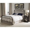 thumbnail image 3 of Vienna Complete Metal Bed and Steel Support Frame with Spindles and Intricately Carved Finials, Aged Gold Finish, California King, 3 of 4