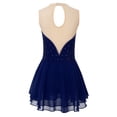 thumbnail image 4 of Niños Niñas brillante Rhinestone Ballet Jersey danza lírica vestido de cuerpo gimnasia figura artística patinaje bailarina tutú disfraz, 4 of 5
