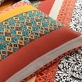 thumbnail image 5 of Lush Decor Boho Stripe 3-Piece Duvet Cover Set, Turquoise/Tangerine, Full/Queen, 5 of 8