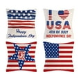 thumbnail image 1 of 4Pcs Independence Day Decoration Pillowcase Independence Day Patriotic Pillow Covers, 1 of 8