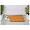 thumbnail image 4 of Calloway Mills 107572436 24 x 36 in. Winter Snowman Doormat - Natural, 4 of 8