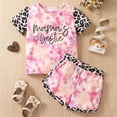 thumbnail image 2 of enyan Toddler Girls Dresses Outfits 1T 2T 3T 4T 5T 6T Toddler Girls Summer Clothes Girls Sunflower Short Sleeve T-shirt Shorts 2Pcs Set Dailywear(Pink,2-3 Years), 2 of 4