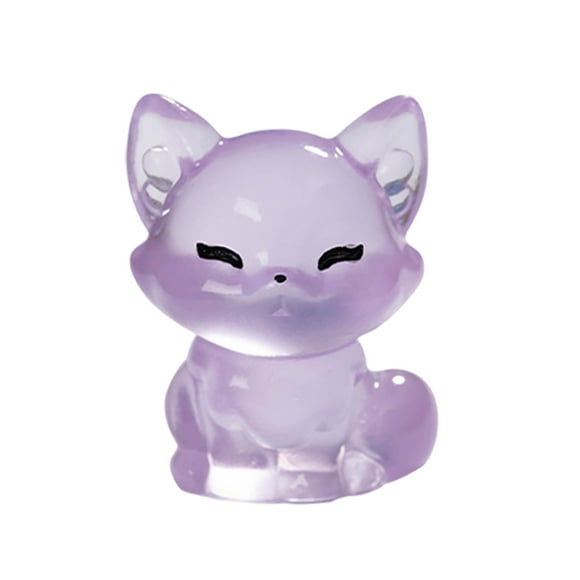 Figurines d'Animaux Mini en Résine Phosphorescentes pour Maison de Poupée, Jardin Féerique, Aquarium, Décoratives, Lumière Magique, Petites, Ludiques, Mignonnes, Durables pour Intérieur Extérieur