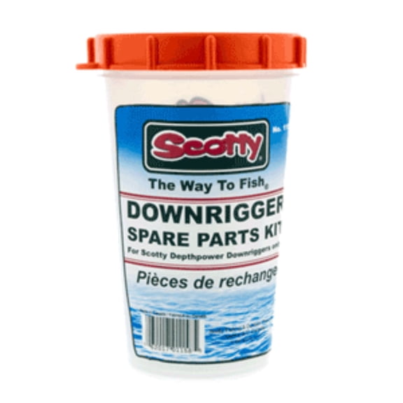 6" White, Blue, and Orange Scotty 1158 Depthpower Downrigger Accessory Kit