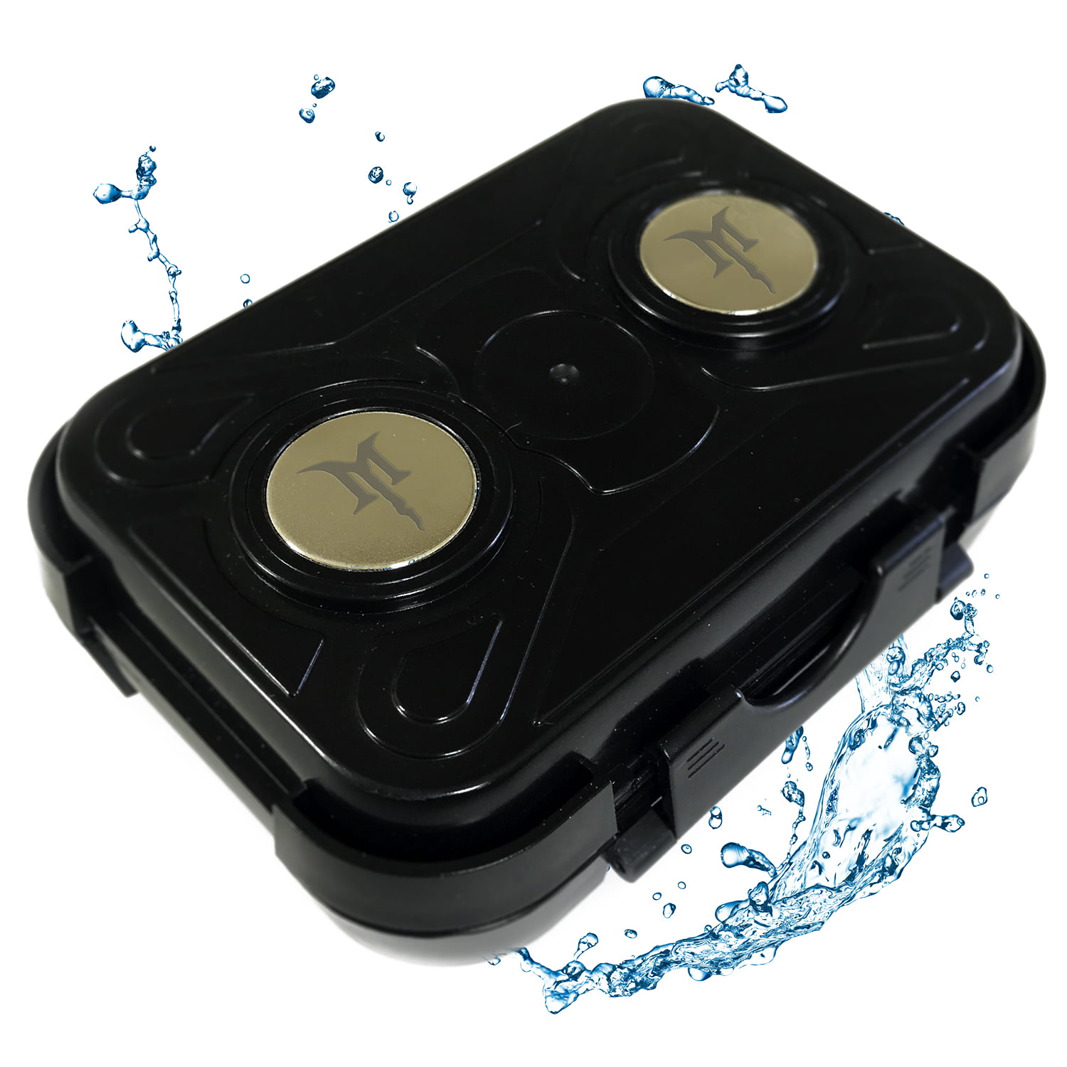 kaguster Waterproof Magnetic Stash Box Single, Black 