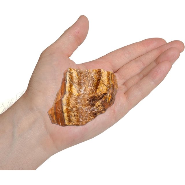 Erliway 2-3'' Tigers Eye Raw Crystals, Natural Rough Crystals and Healing Stones, Crystal Rocks and Gemstones for Tumbling Cabbing Fountain Rocks Decoration Wire Wrapping Reiki (0.15-0.22lb)