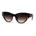 thumbnail image 3 of Womens Luxury Chic Squared Cat Eye Sunglasses Tortoise Brown, 3 of 4