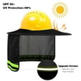 thumbnail image 2 of TCCFCCT Hard Hat Sun Shade, Hard Hat Accessories, Full Brim, Man& Woman, (Hard Hat Not Included), Black, 2 Pack, 2 of 6