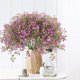 thumbnail image 4 of Xiao Hua Ramos de flores artificiales de Gypsophila morada, 7 unidades, tacto real, para bodas, fiestas, decoración del hogar., 4 of 5