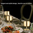 thumbnail image 3 of Unbreakable Metal Wine Tumblers Home Bar, Stainless Steel Stemmed Goblets Drinkware, for Outdoor Party Wedding, 3 of 5