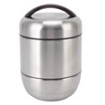 thumbnail image 1 of Fiambrera con Aislamiento de 1,5 L, Compartimento Apilable de 4 Capas, Contenedor de Almuerzo de Acero Inoxidable para Viajes Al Aire Libre, Acero Inoxidable 304, 1 of 9
