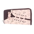 thumbnail image 4 of Cartera larga NikouMX para mujer con estampado floral de cuero PU con cremallera alrededor, 4 of 8