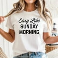 thumbnail image 3 of Easy Like Sunday Morning T-Shirt Unisex, Sizes S-5XL, Tbun, 3 of 5