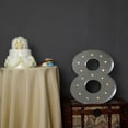 thumbnail image 2 of Efavormart 2 FT | Vintage Metal Marquee Number Lights Cordless With 16 Warm White LED - 8, 2 of 11