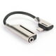 thumbnail image 3 of Adaptador de cargador de auriculares 2 en 1 Aleación de aluminio Plug and Play Orificio para auriculares de 3,5 mm para IOSPlata, 3 of 9