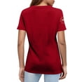 thumbnail image 3 of IYYVV Fourth of July T-Shirts for Women Summer USA Star Stripes Short Sleeve Graphic Tees Memorial Day Tops Anniversary USA Shirt Red 2XL, 3 of 3