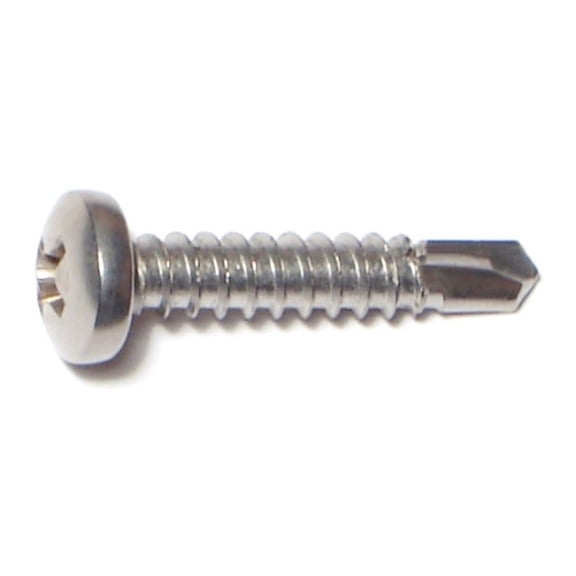 #10-16 x 1" 410 Stainless Phillips Pan Head Self-Drilling Screws (45 pcs.)