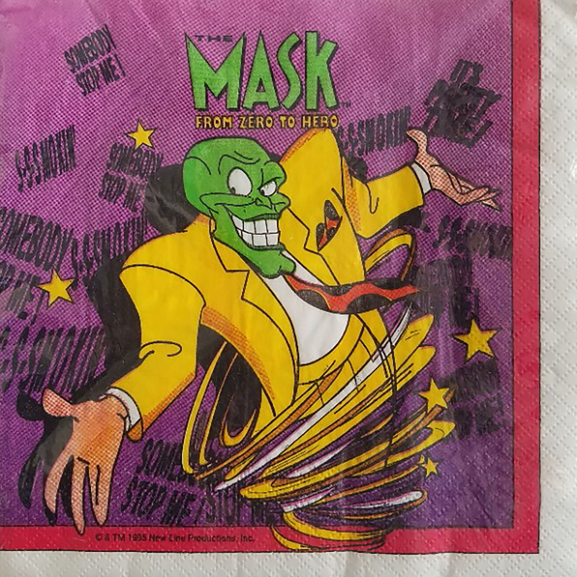 The Mask Animated Series Vintage 1995 Lunch Napkins (16ct) 