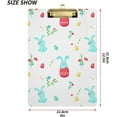 thumbnail image 3 of FMSHPON Easter Rabbit Clipboard Hardboard Wood Nursing Clip Board and Pull for Standard A4 Letter 13x9 inches, 3 of 8