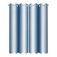 thumbnail image 2 of nqOlkjepod Outdoor Curtains for Patio Waterproof, Lake Blue White Ombre Outdoor Privacy Panels Grommet, Retro Minimalist Gradient Art Blackout Outside Curtains for Porch/Cabana 54"x84", 2 Panels, 2 of 7