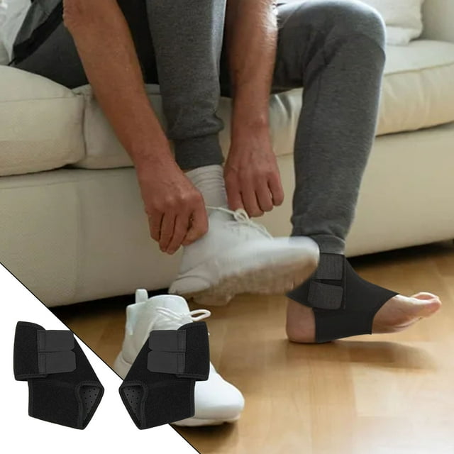 Kids Adjustable Ankle Support Braces 2-Pack Non- Compression Sleeves For Sports Injury Prevention And Foot Stability
