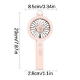 thumbnail image 7 of Newxiaaa Personal Upgrated Utral-Quiet Floor Fan Ultra Quiet Handheld Mini Fan Small Rotating Desk Fan Smart Cold Blow Fan Gifts for Women Men Kids Gift (White), 7 of 7