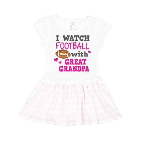 

Inktastic I Watch Football with My Great Grandpa Gift Toddler Girl Dress