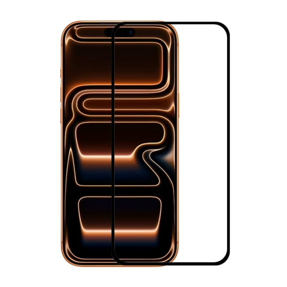 PAPAUTOP [2 Pcs] Black Full Coverage Easy Installation Tempered Glass Screen Protector for iPhone 17 Pro 2025 6.3"