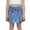 Blue a3, variant on LWITHSZG Girls High Waist Denim Shorts Elastic Waist Pleated Jean Shorts Casual Summer Jeans Bottoms with Pockets for Kids 2-12 Years